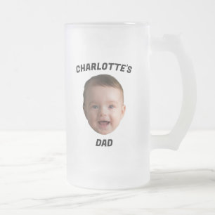 Custom Baby Face Mug, Custom New Dad Mug