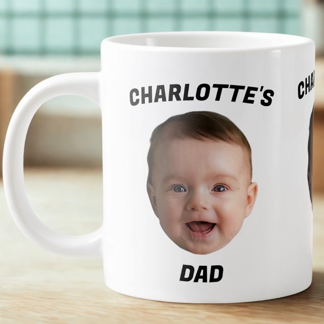 Custom Baby Face Mug, Custom New Dad Mug (Creator Uploaded)