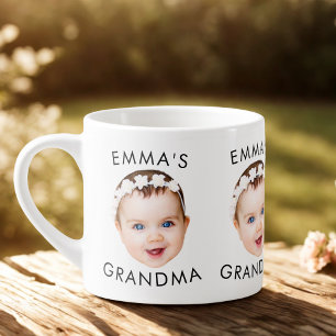 Custom Baby Face Mug Mom Grandma Grandpa Birthday