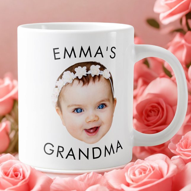 Custom Baby Face Mug Mum Grandma Grandpa Birthday (Creator Uploaded)