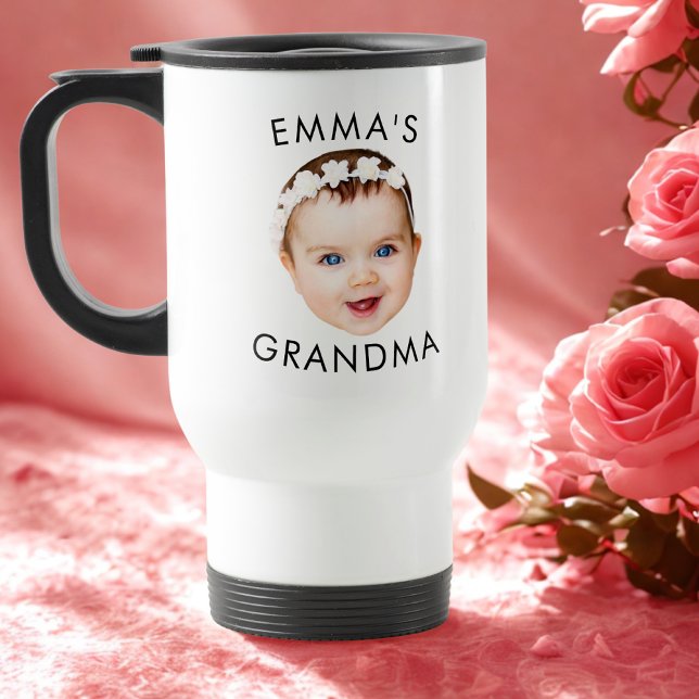 Custom Baby Face Mug Mum Grandma Grandpa Birthday (Creator Uploaded)