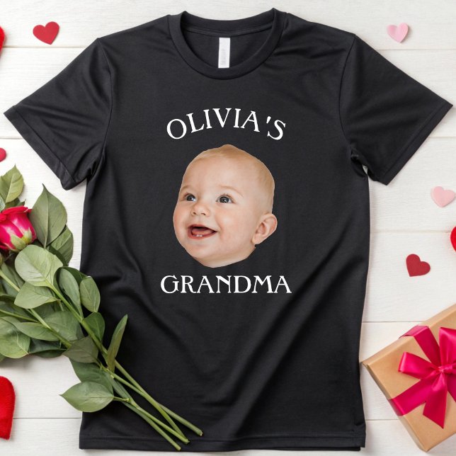 Custom Baby Face Personalised Child Photo Dad Mum T-Shirt (Creator Uploaded)