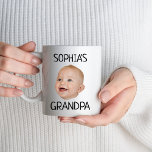 Custom Baby Face Photo Grandpa Grandma Birthday Mug<br><div class="desc">Custom Baby Face Photo Grandpa Grandma Birthday Mug</div>