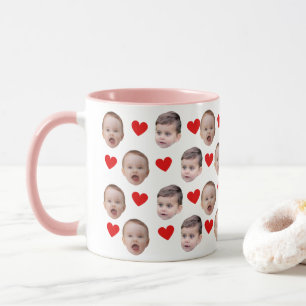 Custom Baby Face photo Mug   Grandma Grandpa Gift