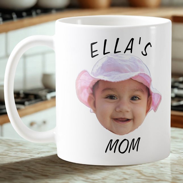 Custom Baby Face Photo Mum Gift Coffee Mug (Creator Uploaded)