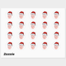 Custom Baby Face Photo Santa Hat Christmas