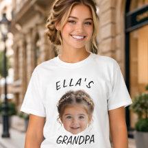 Custom Baby Face Photo Text Grandpa