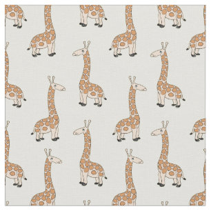 Custom Baby Giraffe Fabric Print for Kids