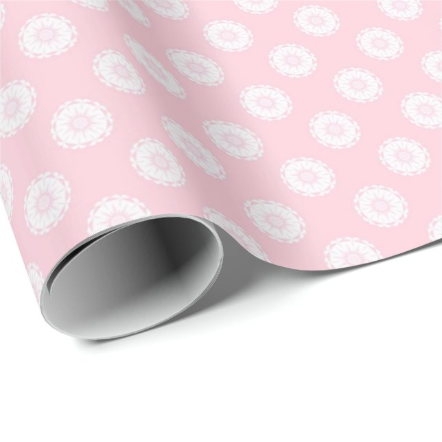 Custom Baby Girl Giraffe Wrapping Paper   (Roll Corner)
