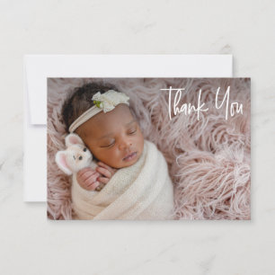 Custom Baby Girl Shower Thank You Birth Card