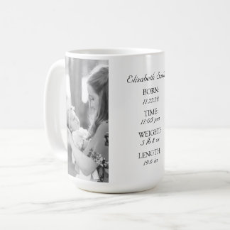 Custom Baby Info Mug