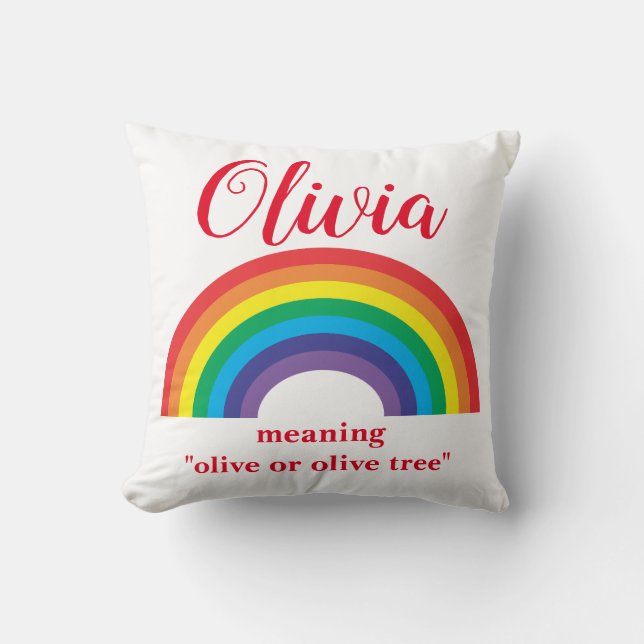 custom baby name meaning gifts pillow (Front)