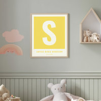Custom Baby Name Nursery Wall Decor Monogram Print