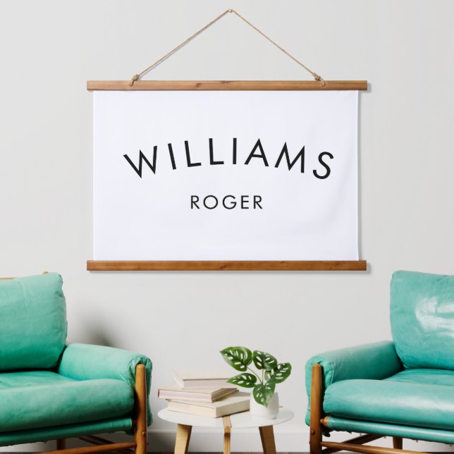 Custom Baby Name | Wall Hanging | Wood Art Tapestry (Living Room)