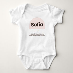 Custom baby onesie: name and its meaning bodysuit