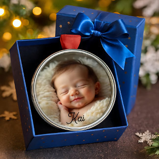 Custom Baby Ornament – Dream Softly