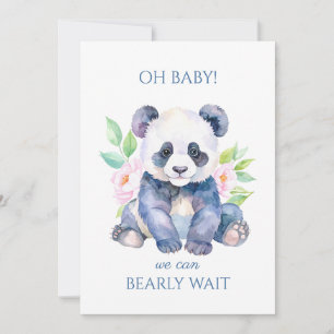 Custom Baby Panda Baby Shower Invitation