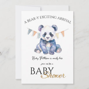 Custom Baby Panda Baby Shower Invitation
