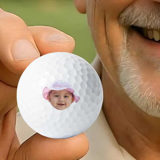 Custom Baby Photo, Baby Photo Face Golf Balls (Creator Uploaded)