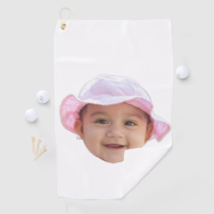 Custom Baby Photo, Baby Photo Face Golf Towel