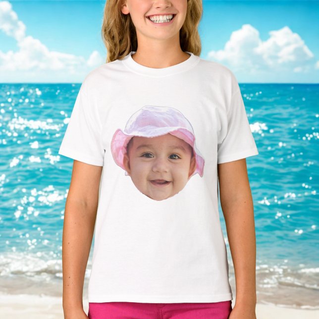 Custom Baby Photo, Baby Photo Face T-Shirt (Creator Uploaded)