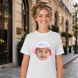 Custom Baby Photo, Baby Photo Face T-Shirt