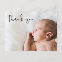 Custom Baby Photo baby shower thank you