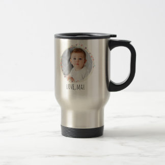 Custom Baby Photo best Grandpa/Nana ever Travel Mug