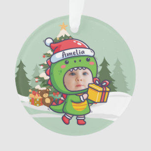 Custom Baby Photo Christmas Ornament