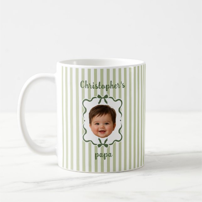 Custom Baby Photo Coffee Mug For Dad (Left)