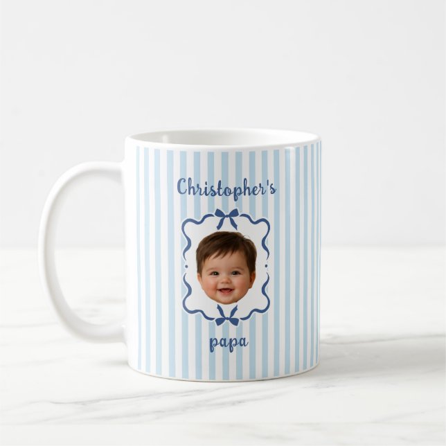 Custom Baby Photo Coffee Mug For Dad (Left)