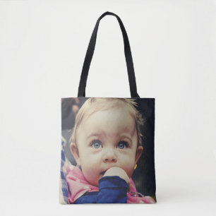 Custom Baby Photo Double Sided Tote Bag