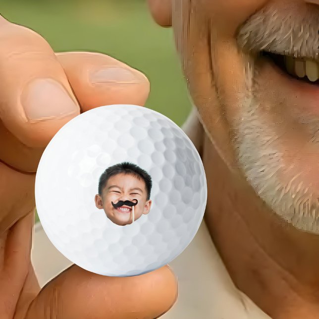 Custom Baby Photo Face, Personalised Baby Photo Golf Balls (Creator Uploaded)