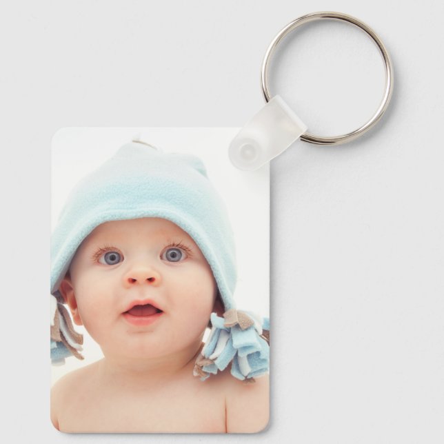 Custom Baby Photo Key Ring (Back)