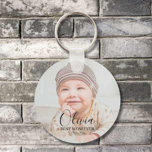 Custom Baby Photo Keychain