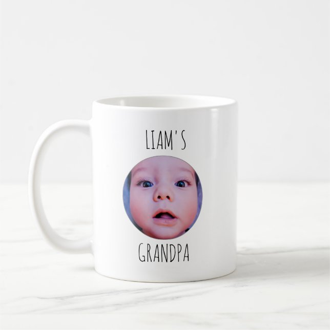 Custom Baby Photo & Name Coffee Mug (Left)