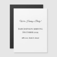 Custom Baby Reveal Card