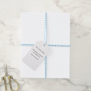 Custom Baby Reveal Card Gift Tags