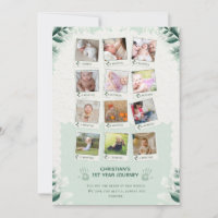 Custom Baby’s 1st Year Journey Photo Collage
