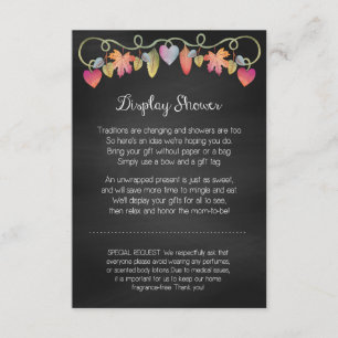 Custom Baby Shower Display Card