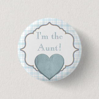 Custom Baby Shower Party I'm the Aunt Button