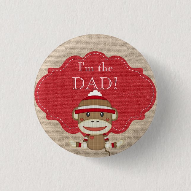 Custom Baby Shower Party I'm the Dad Button (Front)