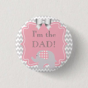 Custom Baby Shower Party I'm the Dad Button