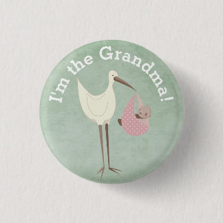 Custom Baby Shower Party I'm the Grandma Button