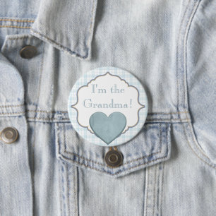 Custom Baby Shower Party I'm the Grandma Button