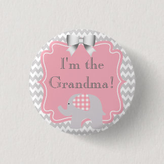 Custom Baby Shower Party I'm the Grandma Button