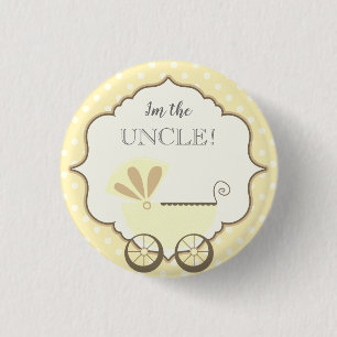 Custom Baby Shower Party I'm the Uncle Button