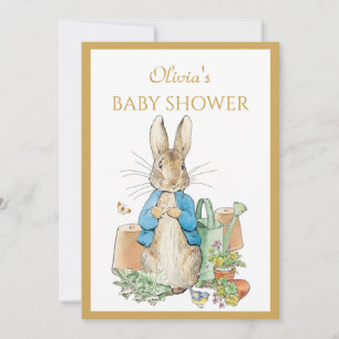Custom Baby Shower Peter and Josephine bunny Invitation