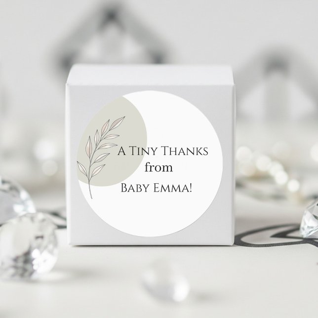 Custom Baby Shower Stickers - Modern Simple Design (Creator Uploaded)