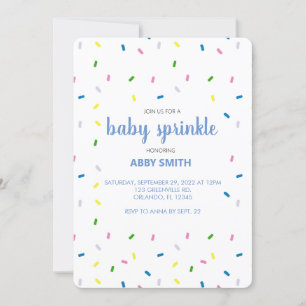 Custom Baby Sprinkle Shower Invitation